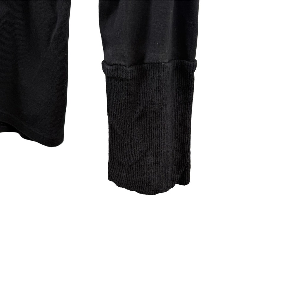 Vintage Old Navy Shirt Womens XXL Black Y2K Turtleneck Henley Long Sleeve Ribbed - Picture 7 of 16